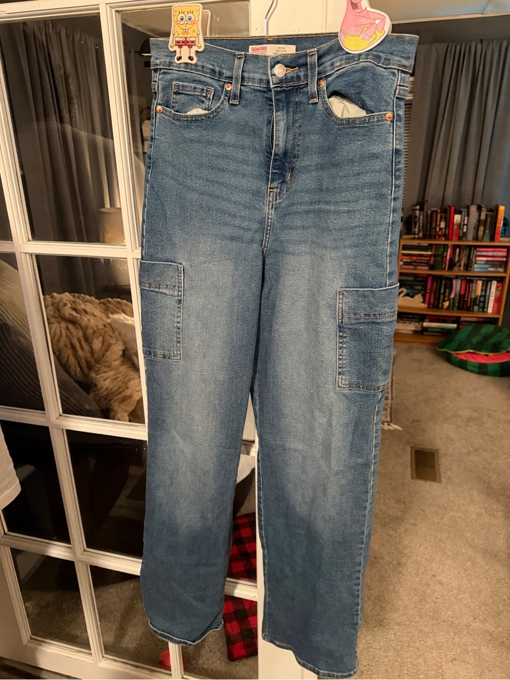 Signature by Levi Strauss Women's Straight Leg Blue Denim Jeans
